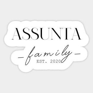 Assunta Family EST. 2020, Surname, Assunta Sticker